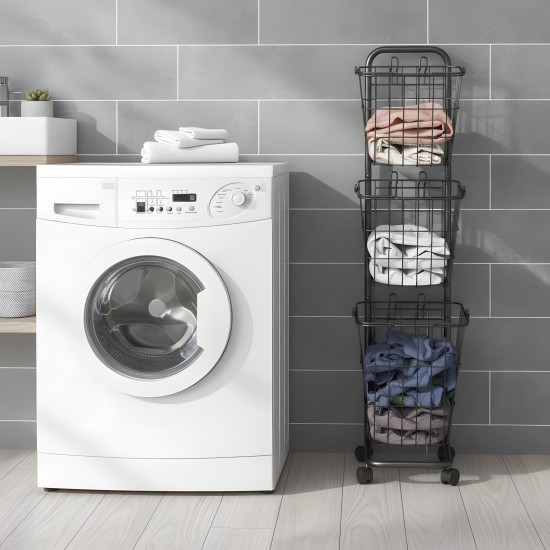 Three-Tier Square Laundry Basket